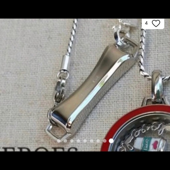 Origami Owl Silver Lanyard Breakaway Safety Clasp - Picture 7 of 9